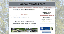 Desktop Screenshot of concoursdates.com